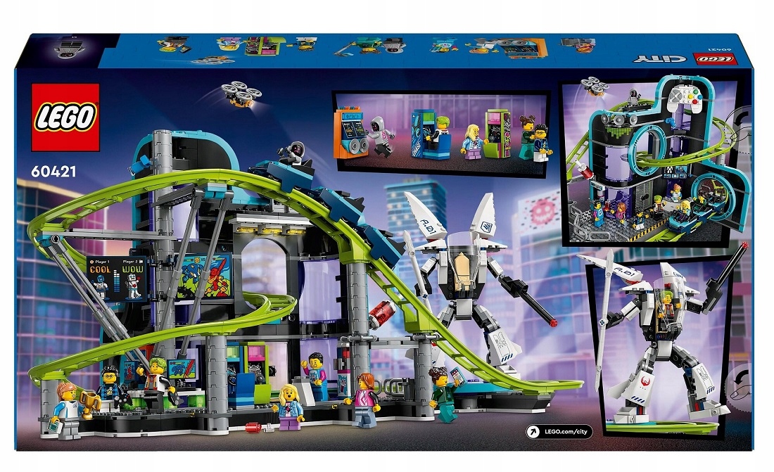 Lego Stavebnice City Park Svět Robotů S Horskou Dráhou 60421