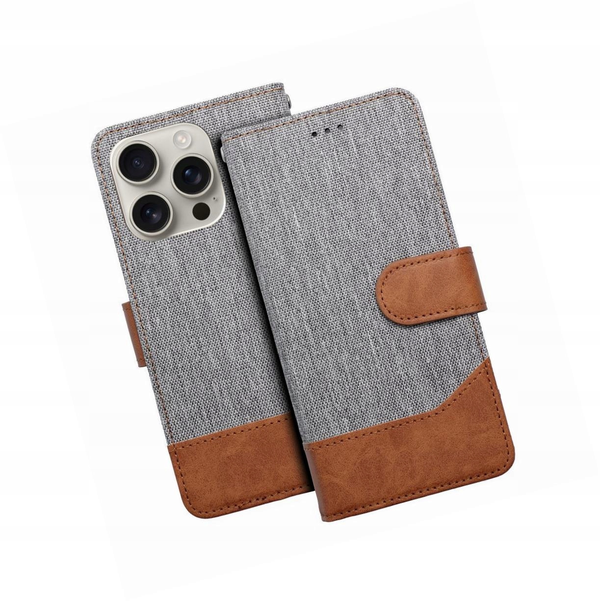 Etui zamykane Jeans Book kabura z funkcją podstawk do iPhone 8 portfel