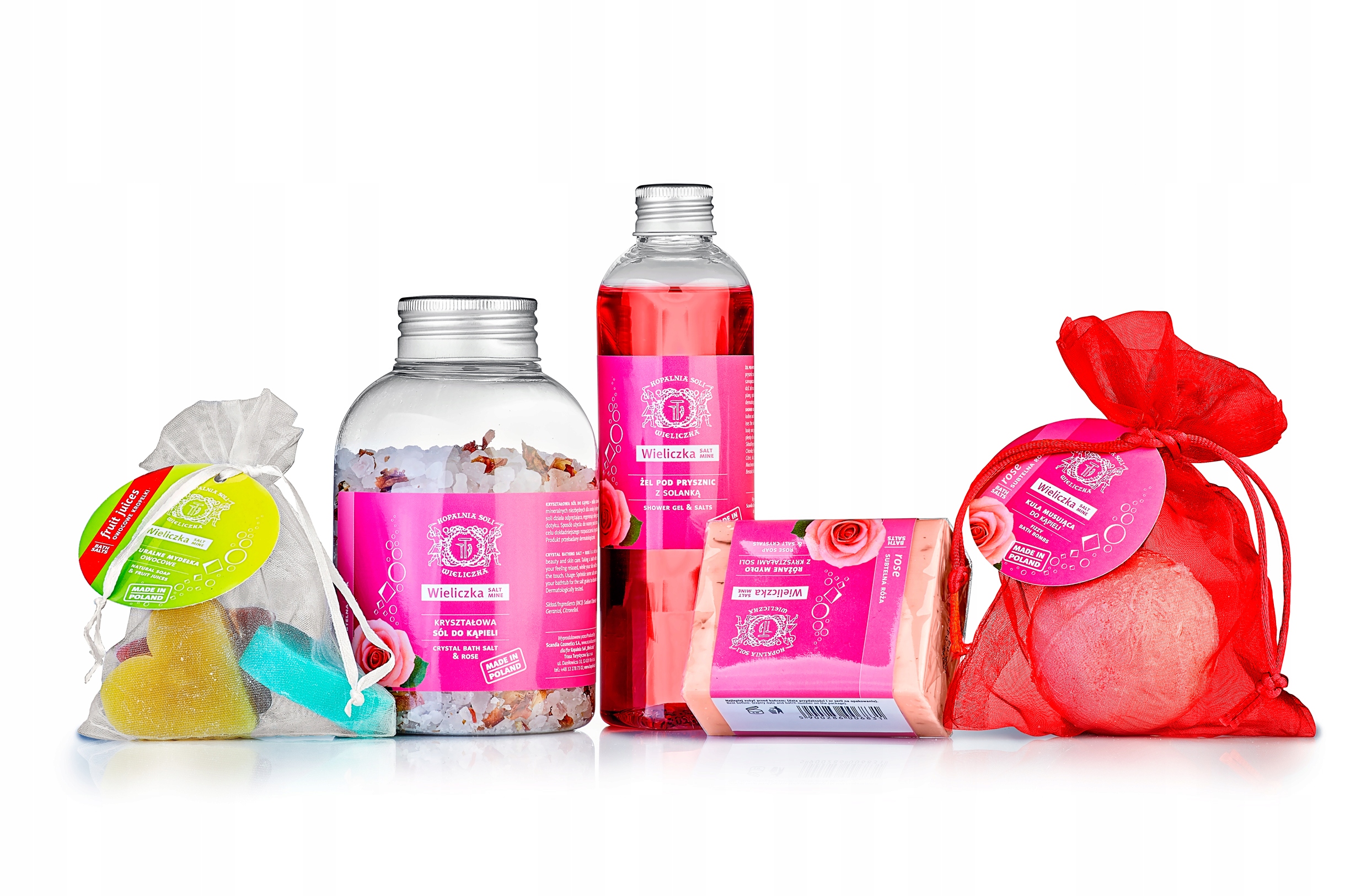 Sole kule do kąpieli różane pomysł dla babci mamy na urodziny