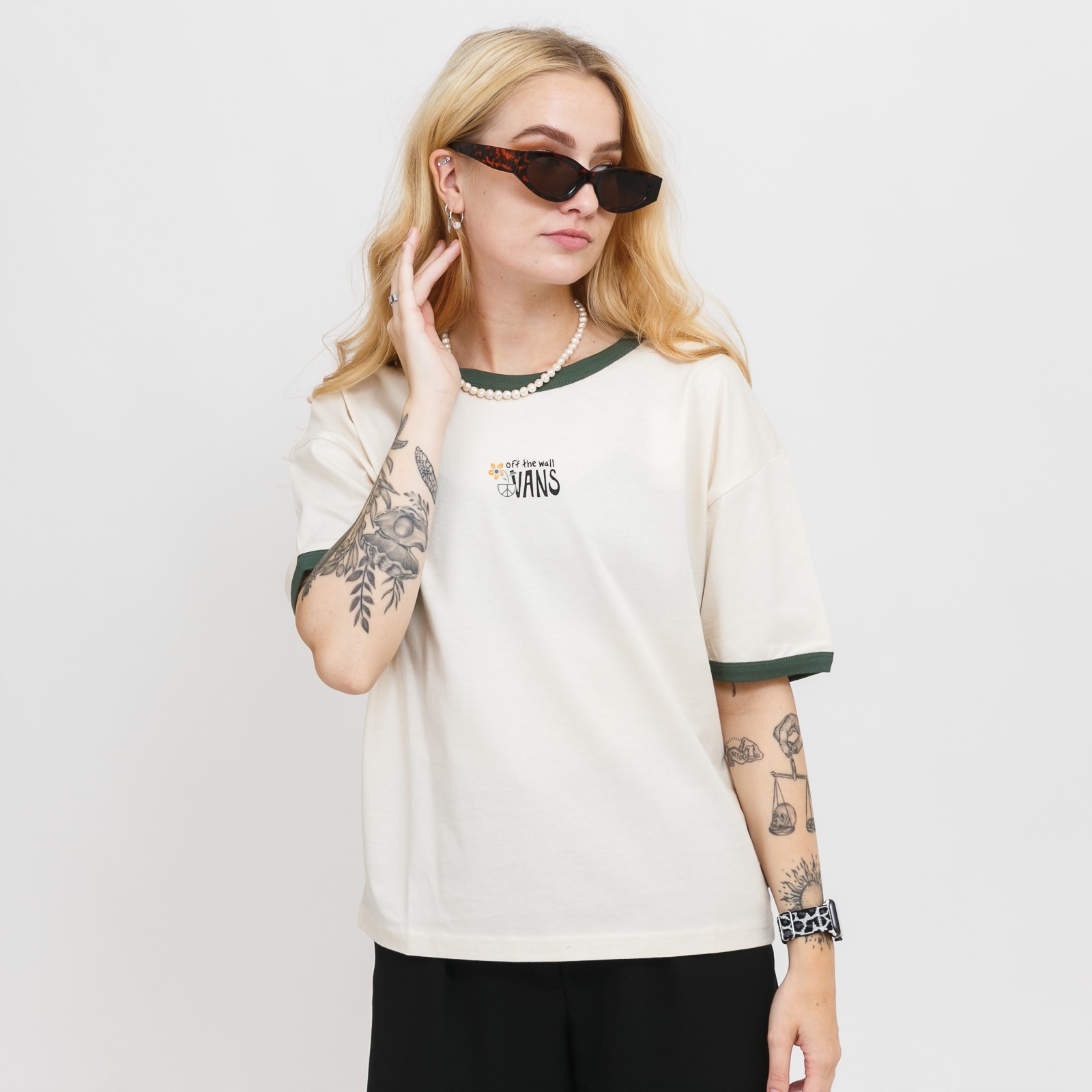Dámské triko Vans In Our Hands Relaxed Ringer Tee