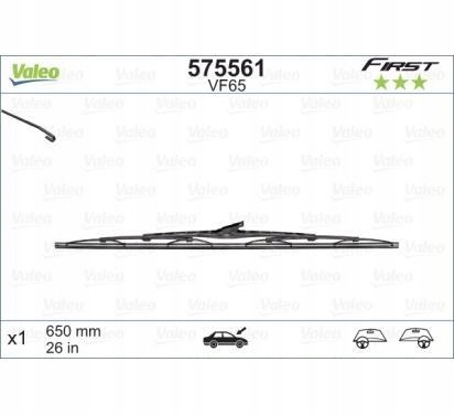 VALEO FIRST PIÓRO WYCIERACZKI X1 VF65 650 mm Strona zabudowy przód