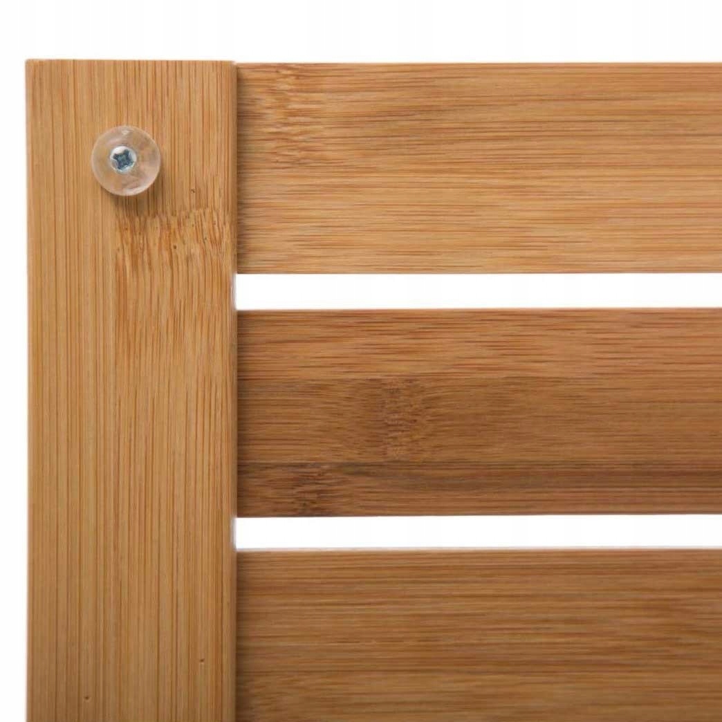 PODEST BAMBUSOWY DO ŁAZIENKI antypoślizgowy 53x36 Kształt prostokąt