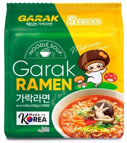 Levně 2x Polévka Mushroom Ramen s houbovou příchutí 5 x 130 g Garak