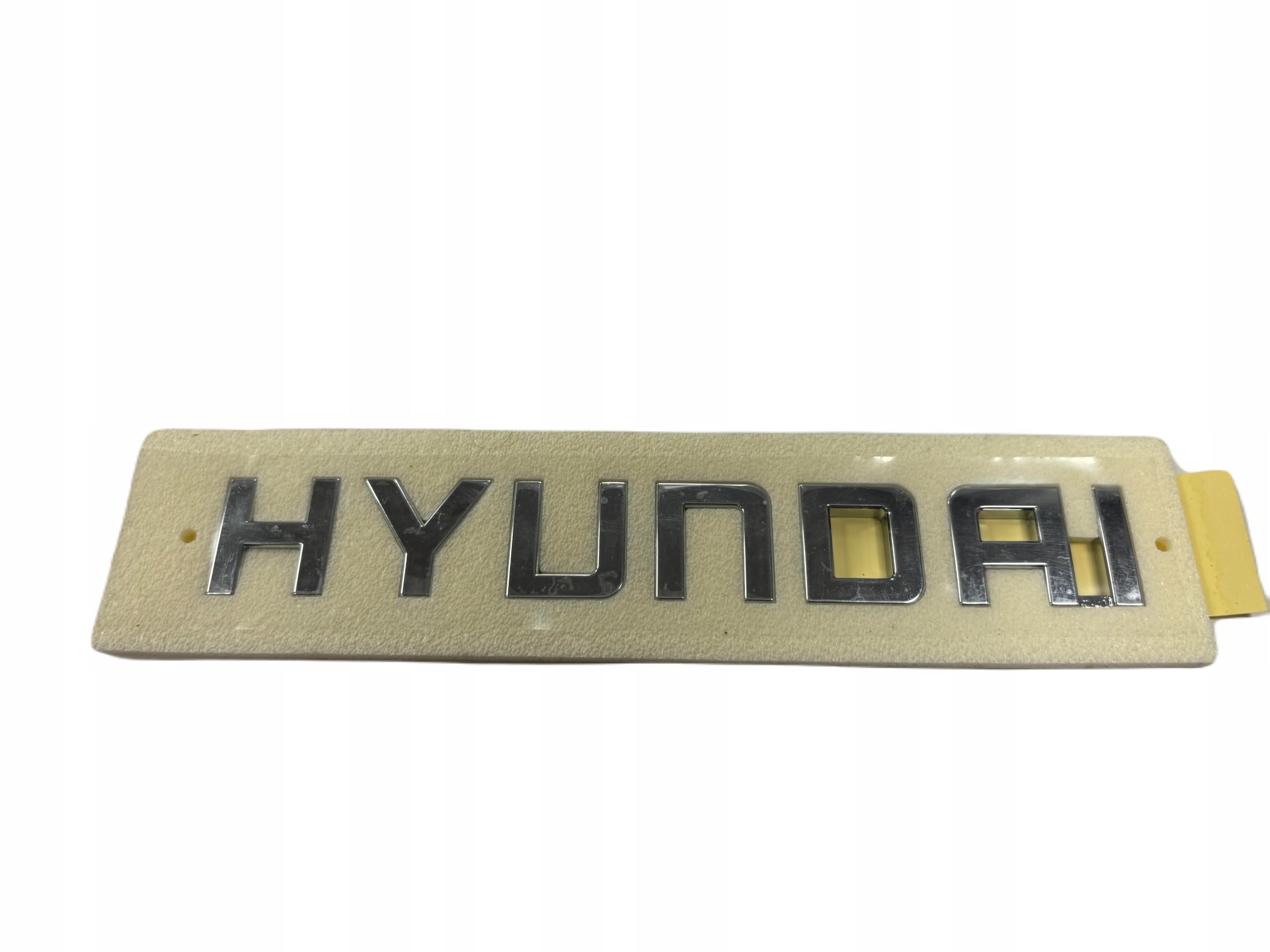 Emblemat Logo Znaczek Napis Do Hyundai Srebrny Połysk Chrom Na Klapę Tył