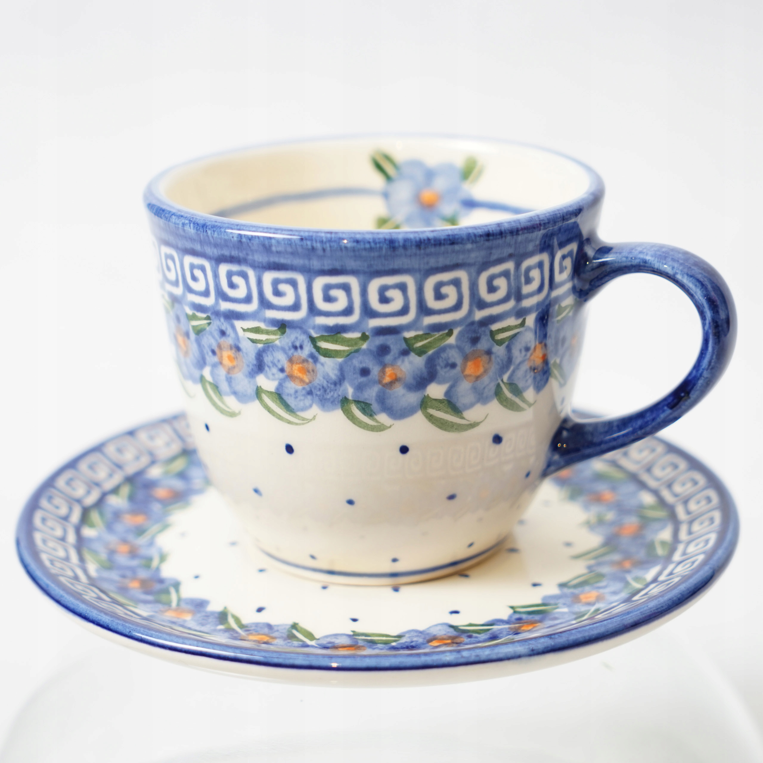 Ručně Malovaná Filižanka Boleslawiec ruční práce