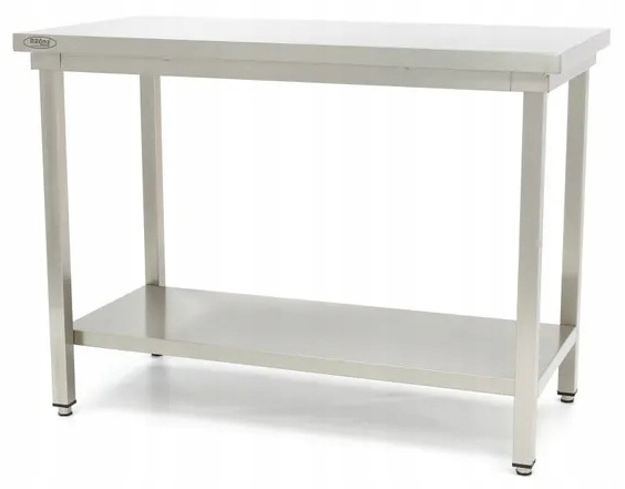 Gastronomický pracovní stůl z nerezové oceli s policí 60 x 60 cm Maxima