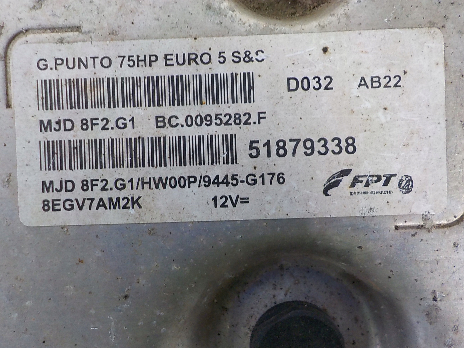 FIAT Computer Bedienteil 51879338 MJD8F2.G1
