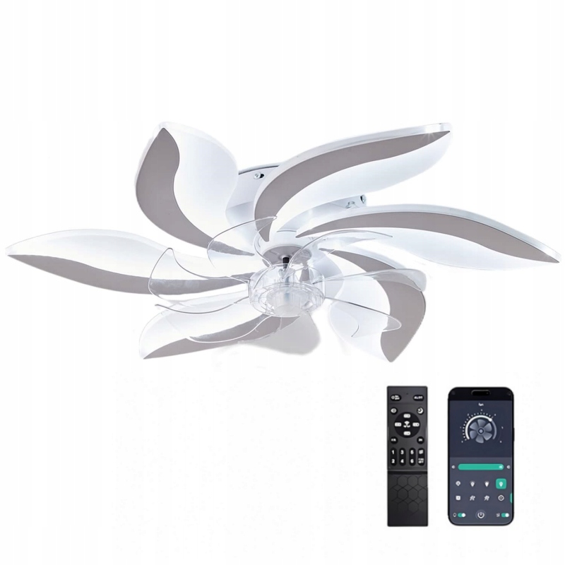 Stropní Svítidlo S Led Větrákem Premium Stropní Ventilátor S Dálkovým Ovládáním App