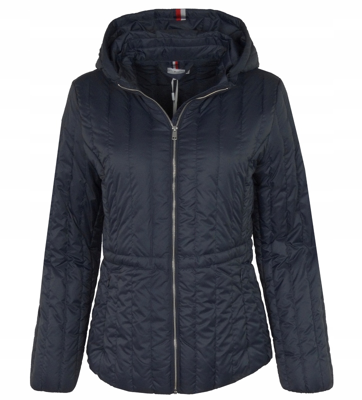 Tommy Hilfiger Dámská přechodová péřová bunda, tmavě modrá, velikost M