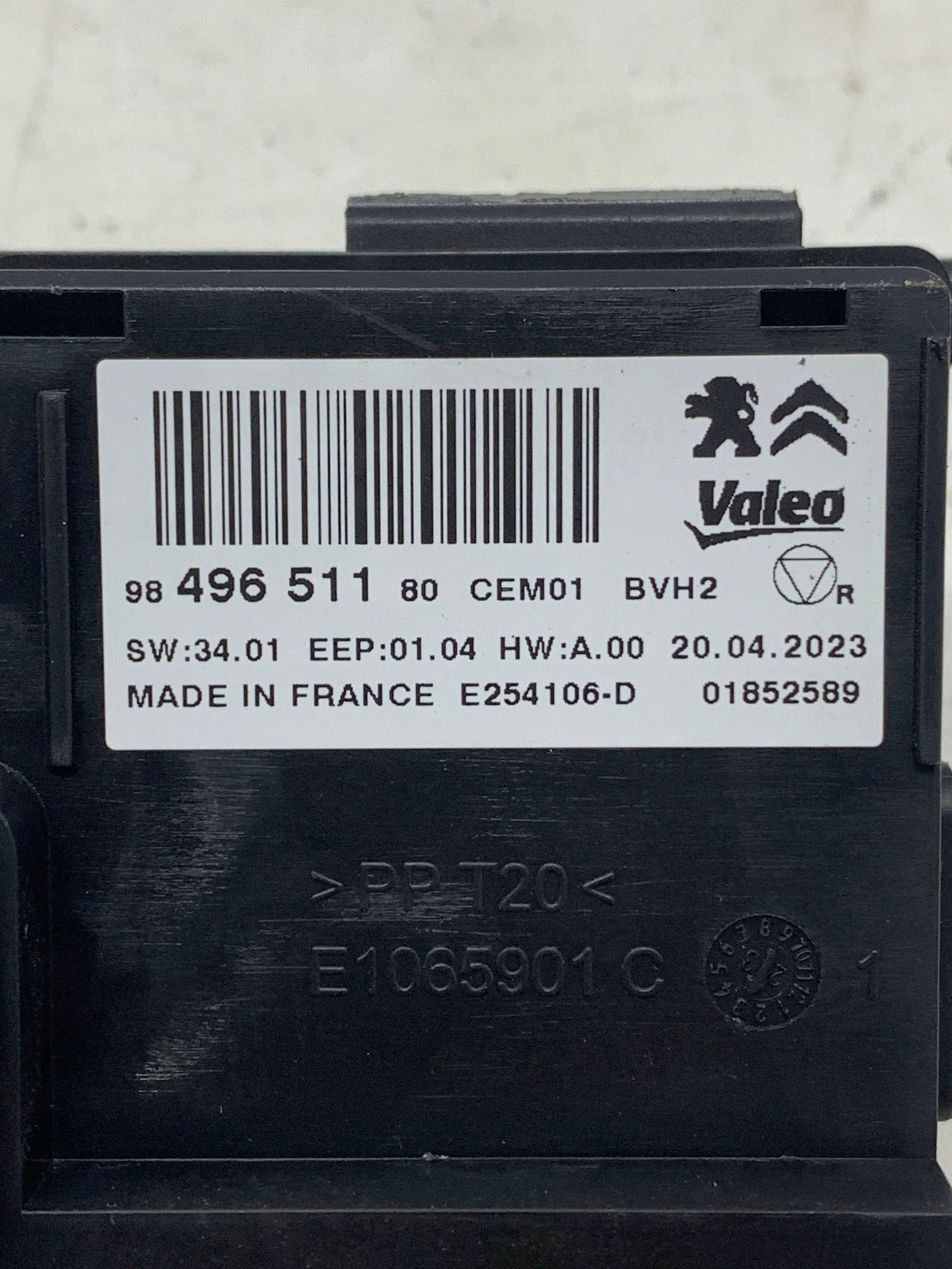 module control unit of the air conditioning 9849651180 OPEL VIVARO C (2019-)