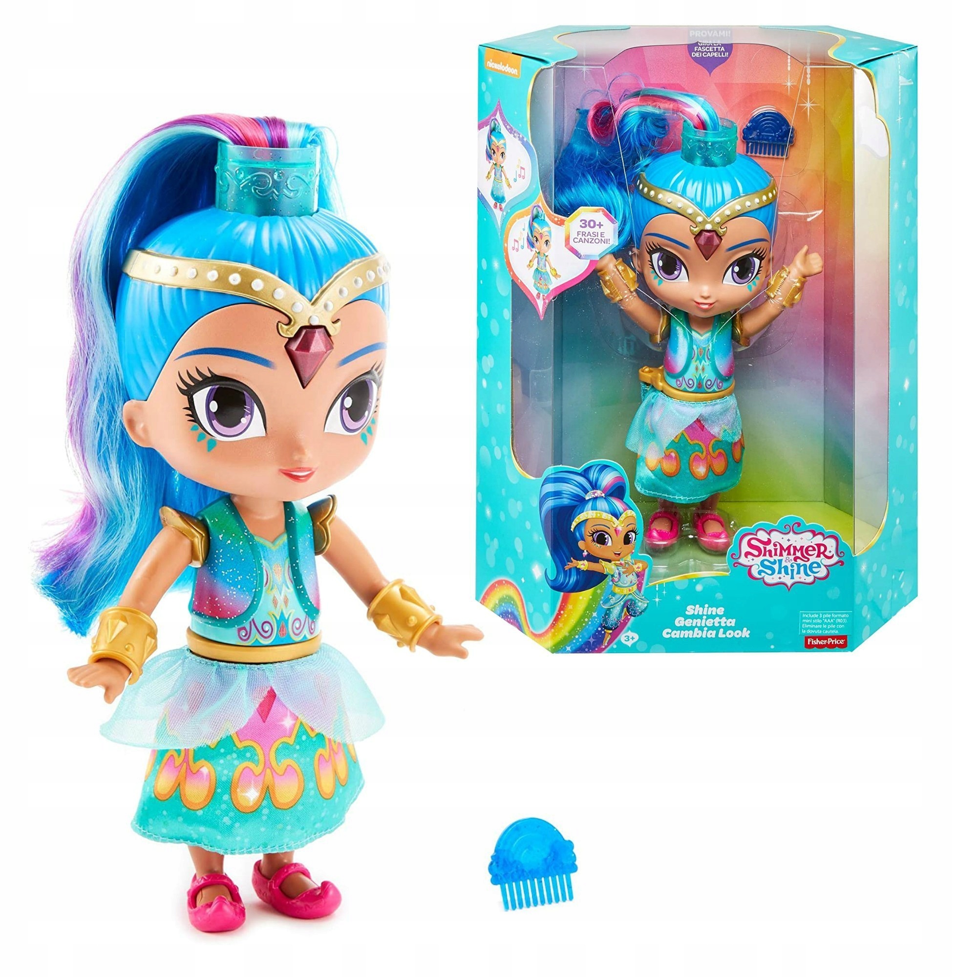 

Fisher Shimmer Shine Lalka Tęczowa Mówi FVC50
