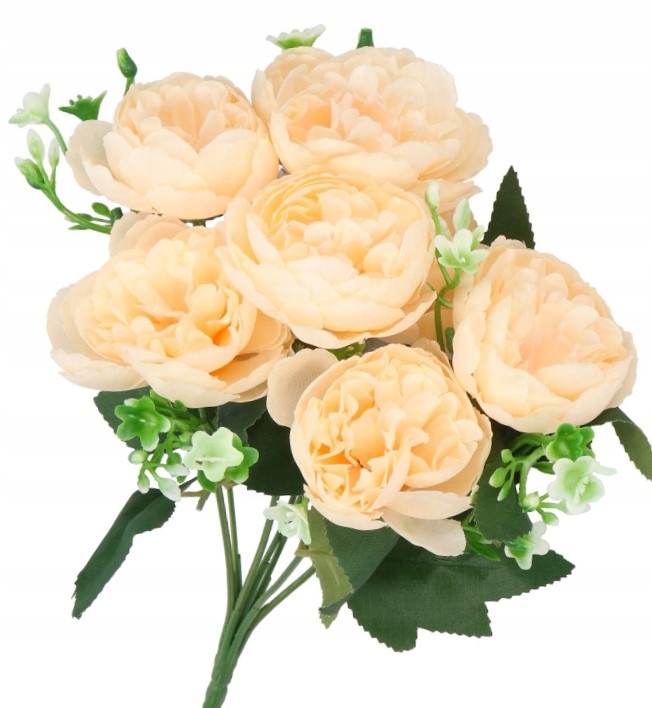 SZTUCZNE KWIATY BUKIET DUŻY GĘSTY PEONIA PIWONIA