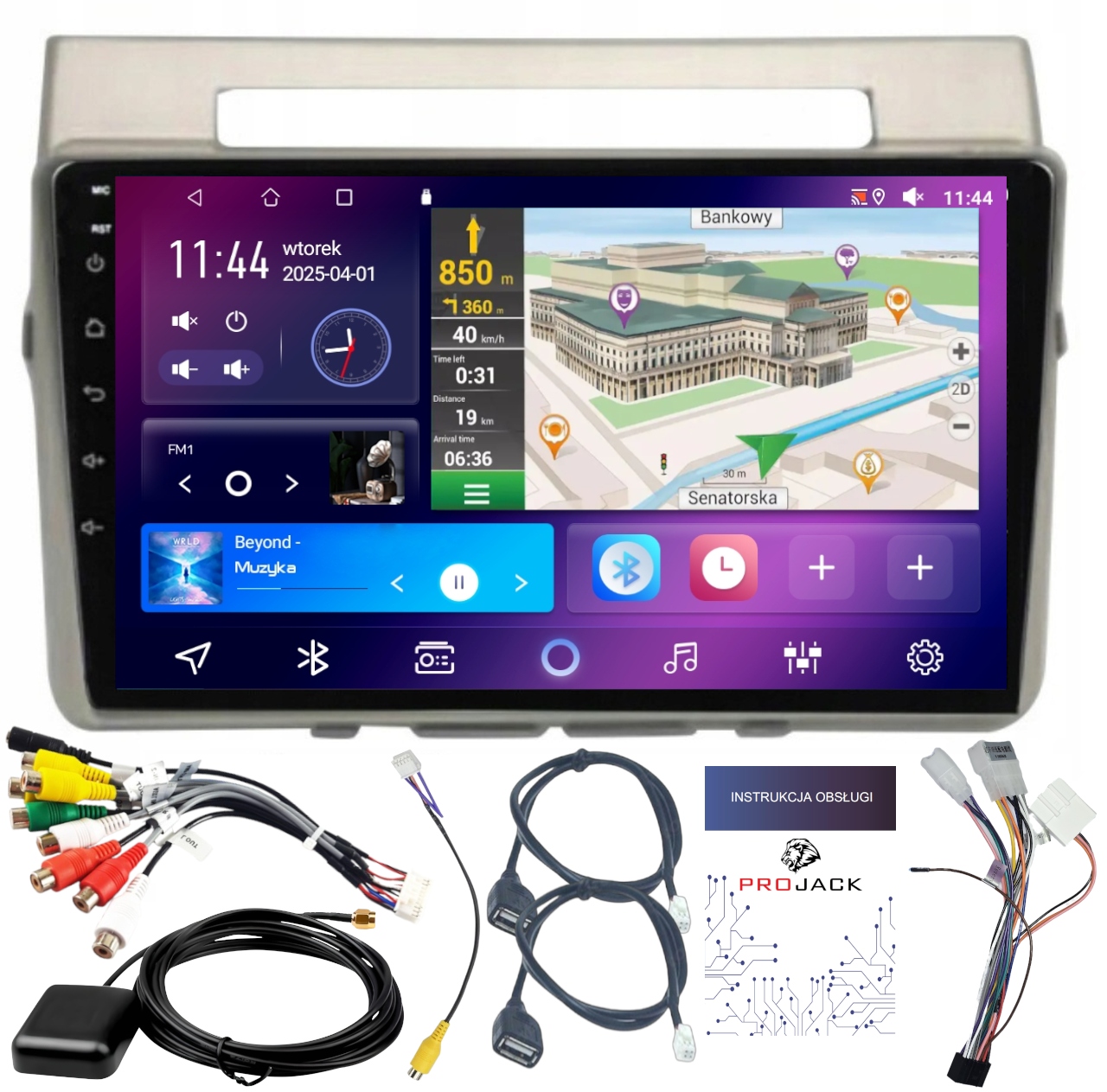 Autorádio Carplay Toyota Corolla Verso 2004-2009 Android 4GB 64GB