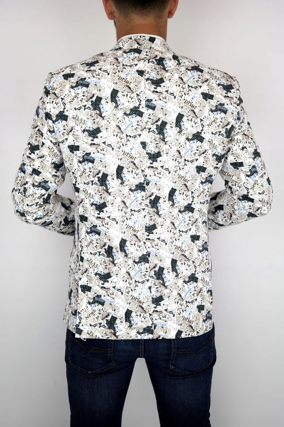 GIOVANNI PERA Marynarka męska D202 GAZETA 48 S Rodzaj jednorzędowy