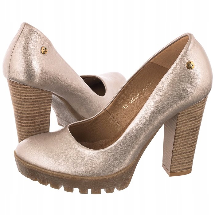 Dámské lodičky Maciejka Zlaté 02629-52