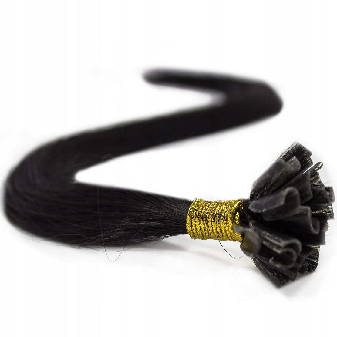 Vlasy Na Keratin Pramínky Přírodní Keratin 60 CM velmi tmavě hnědá 1B