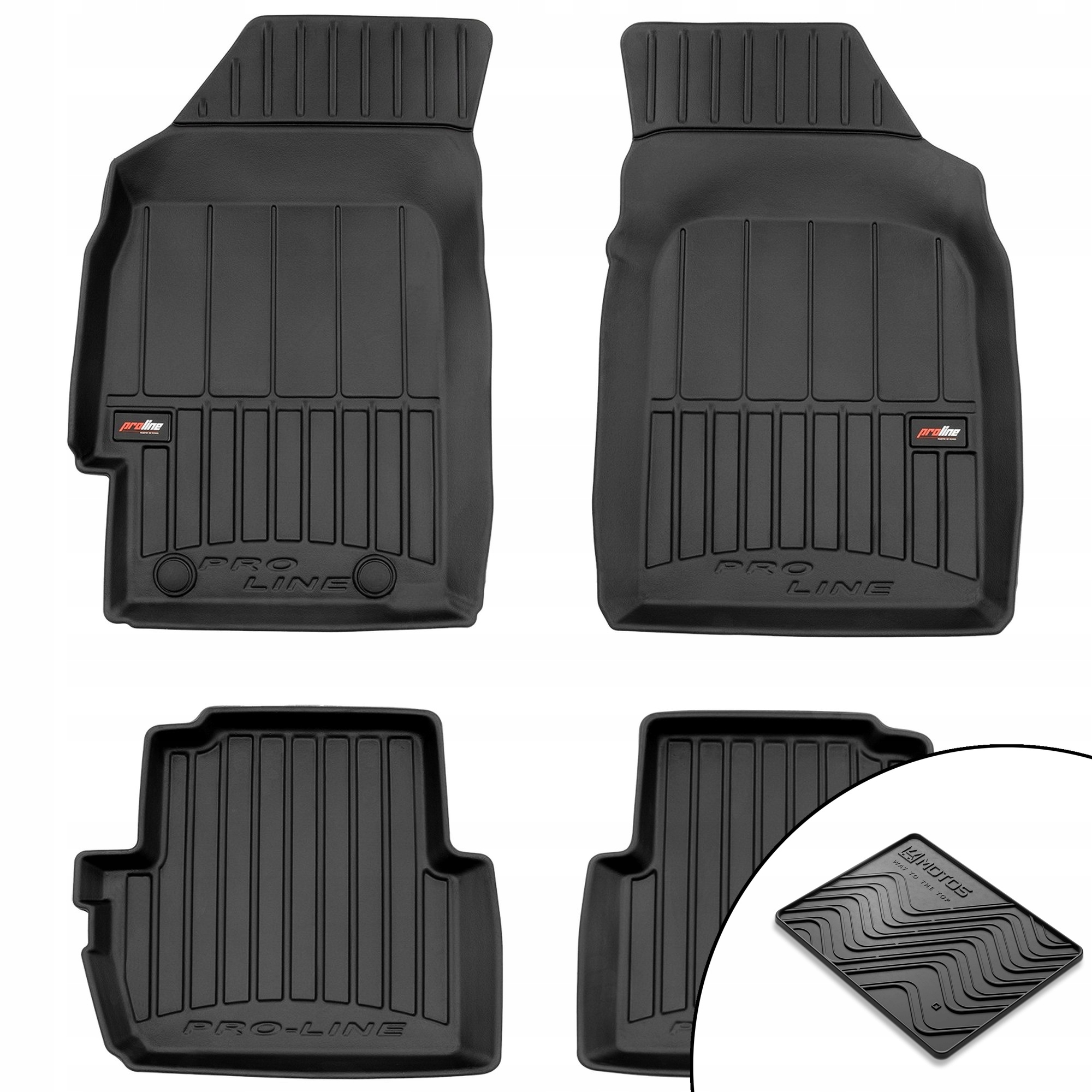 3D gumové rohože Chevrolet Spark II 2005-2009 rohož zdarma