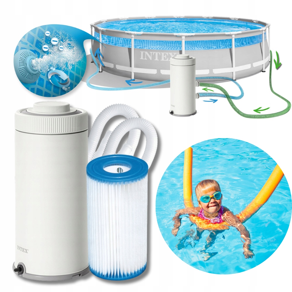 Tichá Bazénová pumpa Filtrační Pumpa do bazénu Intex 2006 l/h Silná