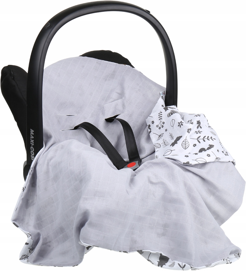 

Babymam Muślinowy Otulacz Kocyk Nosidełka Fotelika
