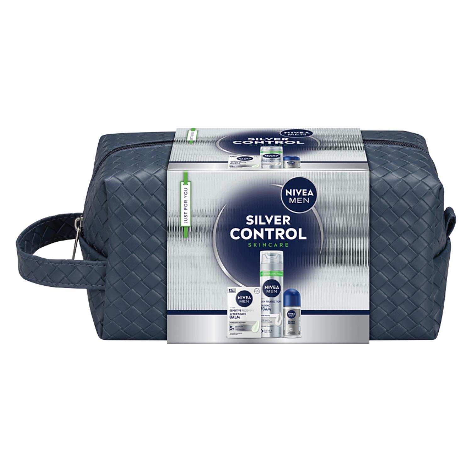 Nivea Men Silver Control Vánoční sada pro něj +dárek Kosmetická taštička