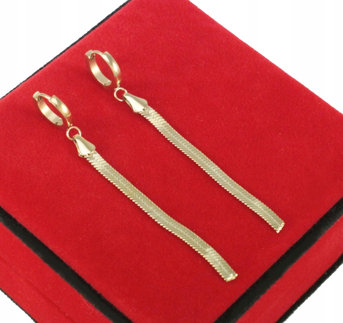 

Kolczyki Długie Złote Żmijki Stal Chirurgiczna