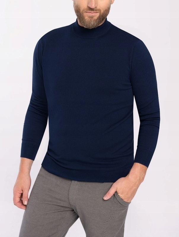 Volcano lehký viskózový Pánský Pologolf Tmavě Modrý S-baz M