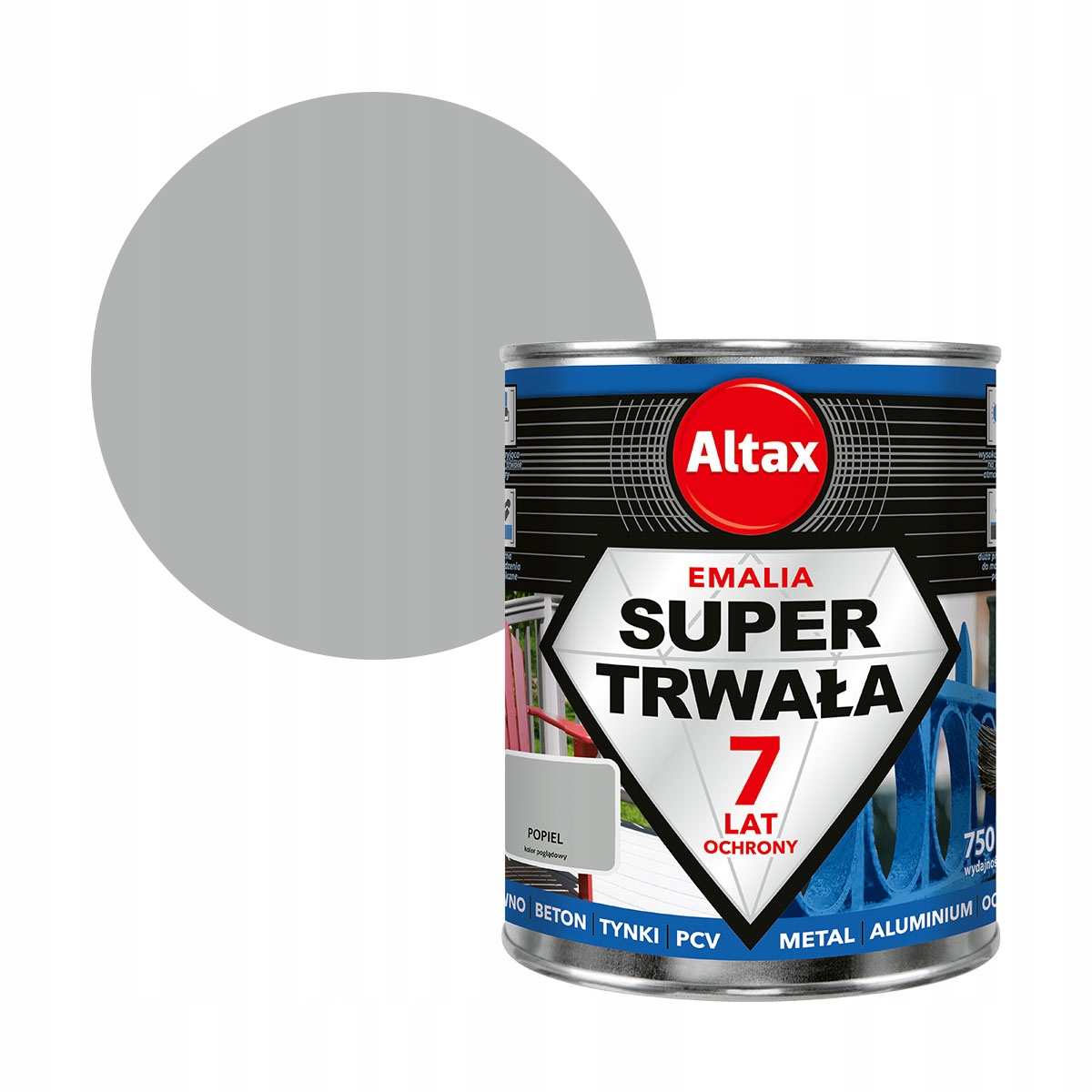 

Altax Emalia Trwała 0,75L Popiel