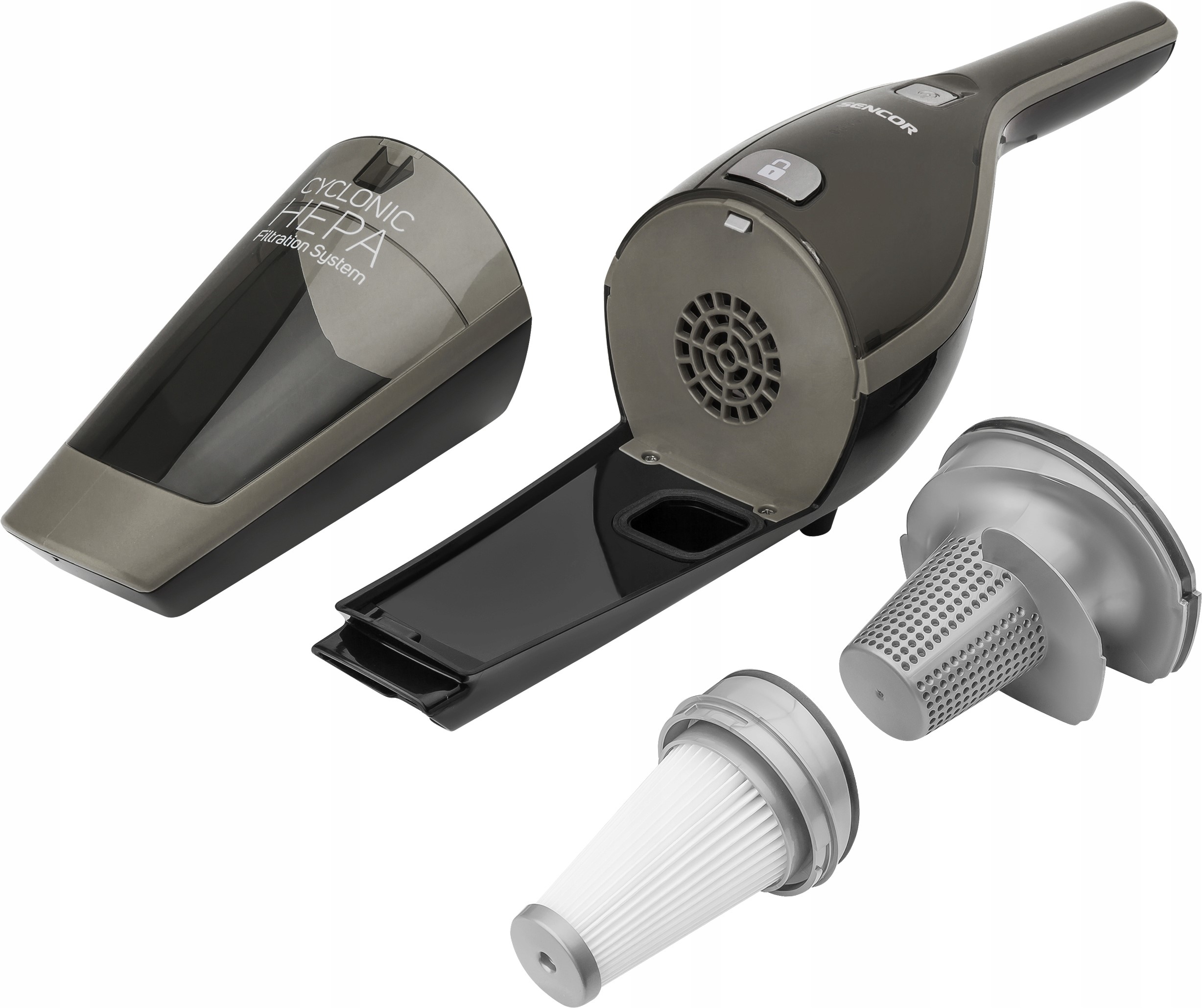 Odkurzacz bezprzewodowy bezworkowy 2w1 Sencor Praca na mokro nie