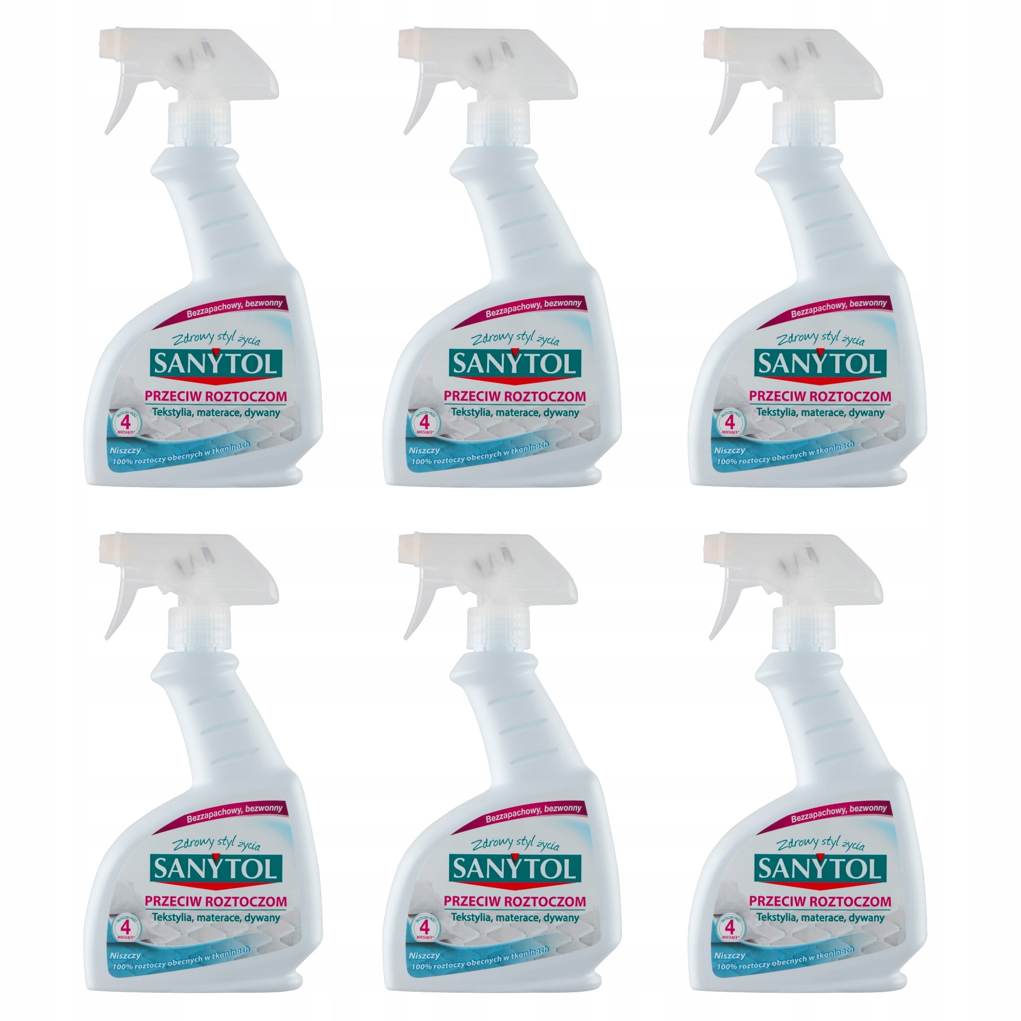 

Spray przeciw roztoczom Sanytol 6x 300 ml