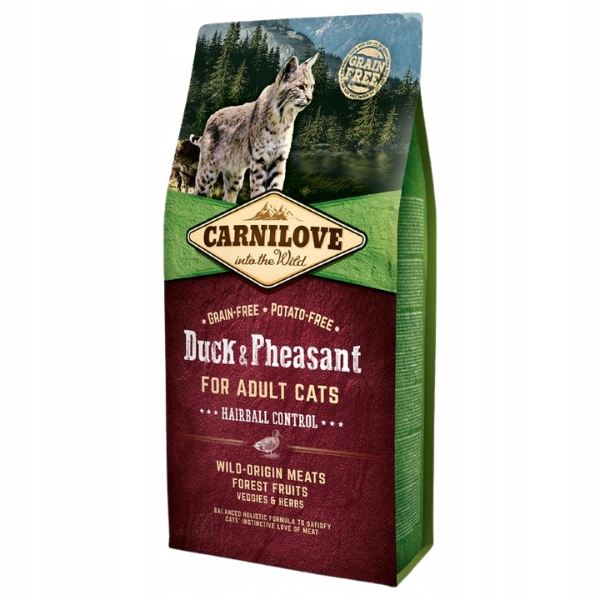 Carnilove Cat Hairball – kachna a bažant 2 kg