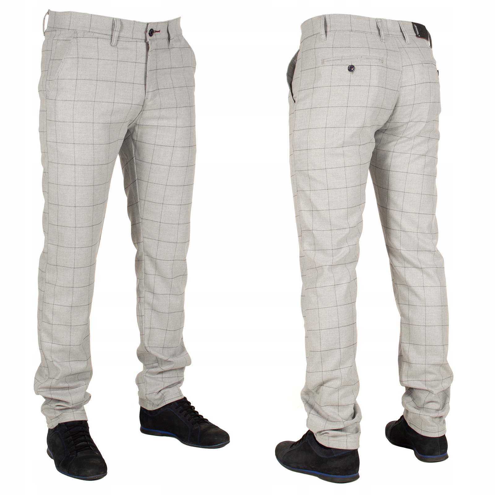 Spodnie męskie bawełna W:32 84 CM karata chinos wizytowe