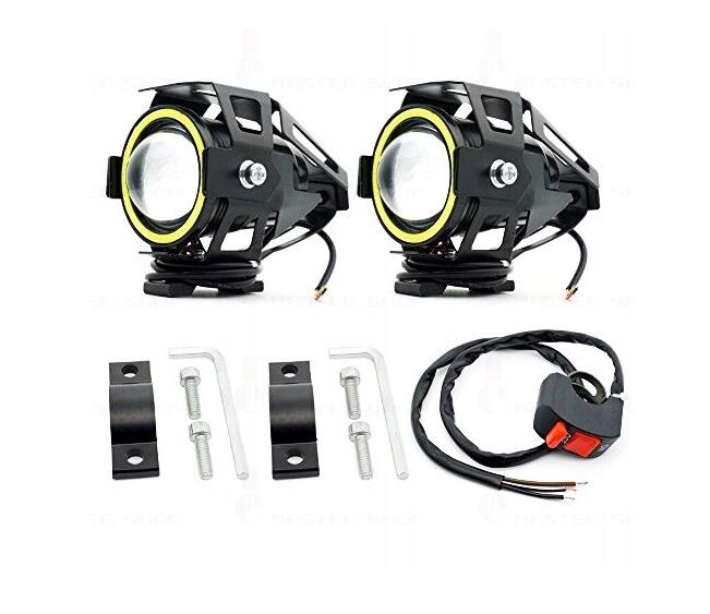 2x HALOGEN LED LAMPA REFLEKTOR RING U7 WŁĄCZNIK Waga produktu z opakowaniem jednostkowym 0.1 kg