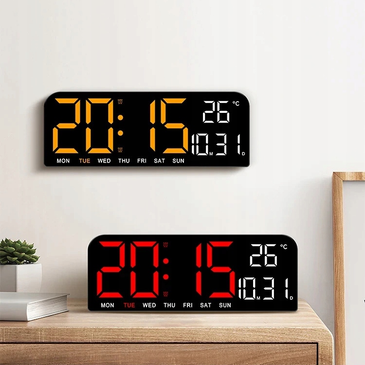 ELEKTRONICKÝ BUDÍK, STOLNÍ NÁSTĚNNÝ TEPLOMĚR, MODERNÍ DESIGN EAN (GTIN) 5905679085462