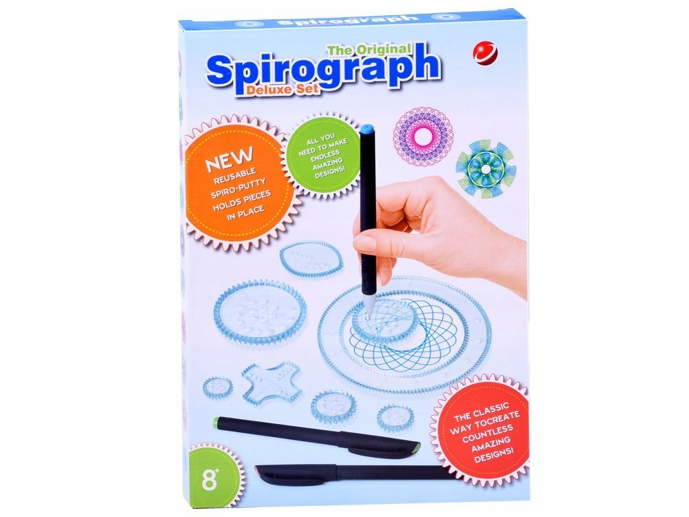 Spirograf zestaw zabawka edukacyjna ZA2583 Materiał plastik