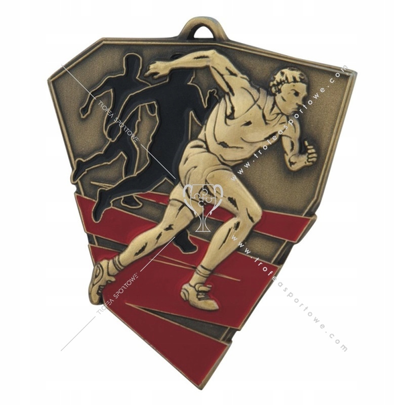 DUŻY tłoczony medal BIEGANIE 7cm+szarfa+wklejka EAN (GTIN) 5908102024236