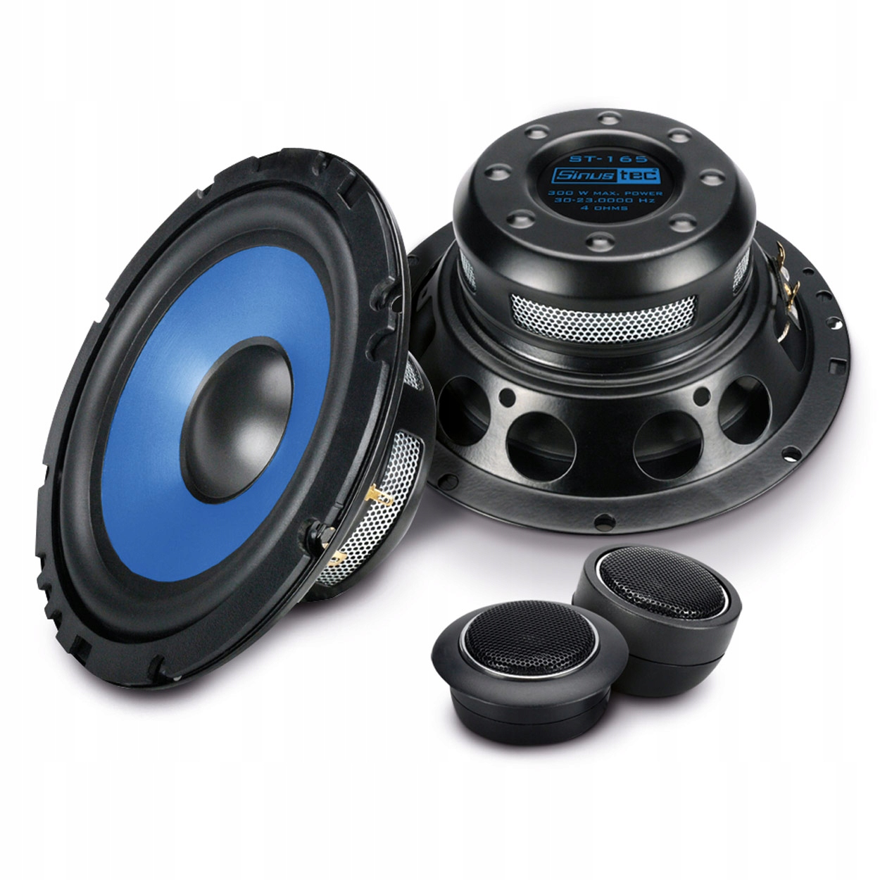 Sinustec ST-165 głośniki samochodowe 165mm System maskownice 4Ohm 300W