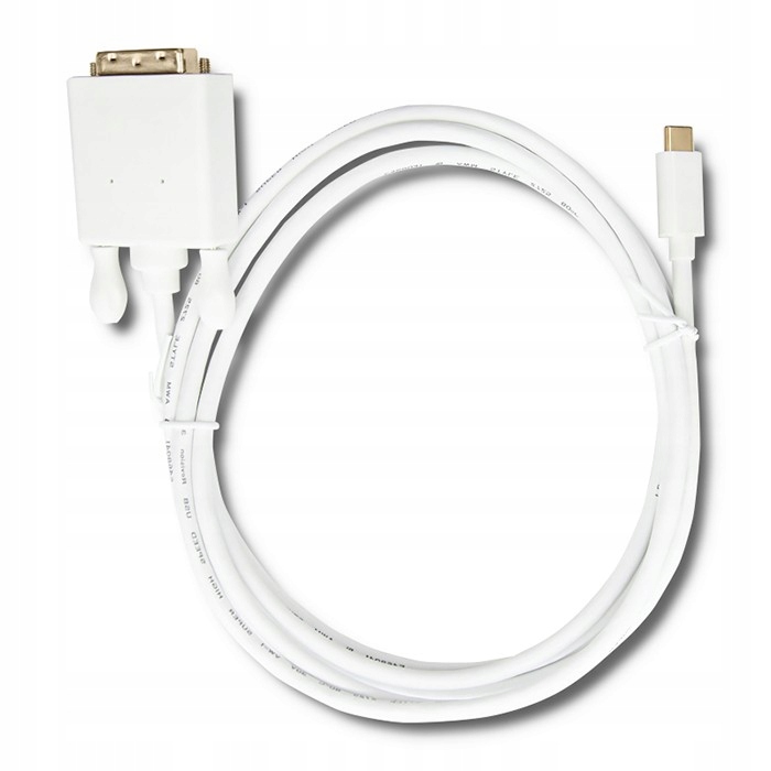 Qoltec Kabel USB 3.1 typ C męski/ DVI męski | 4K | Długość kabla 2 m