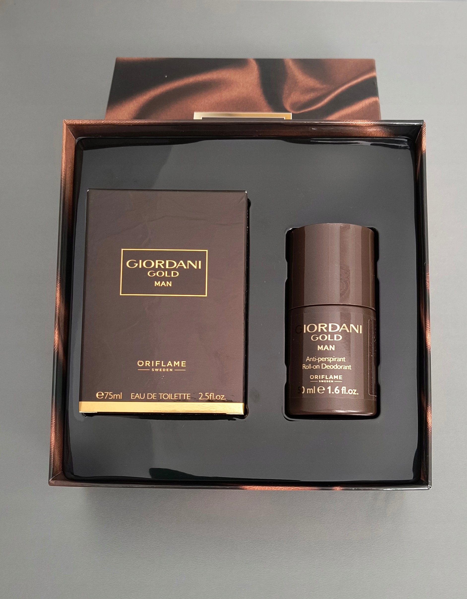 Zestaw Giordani Gold Man woda toelatowa i dezodorant w kulce Oriflame