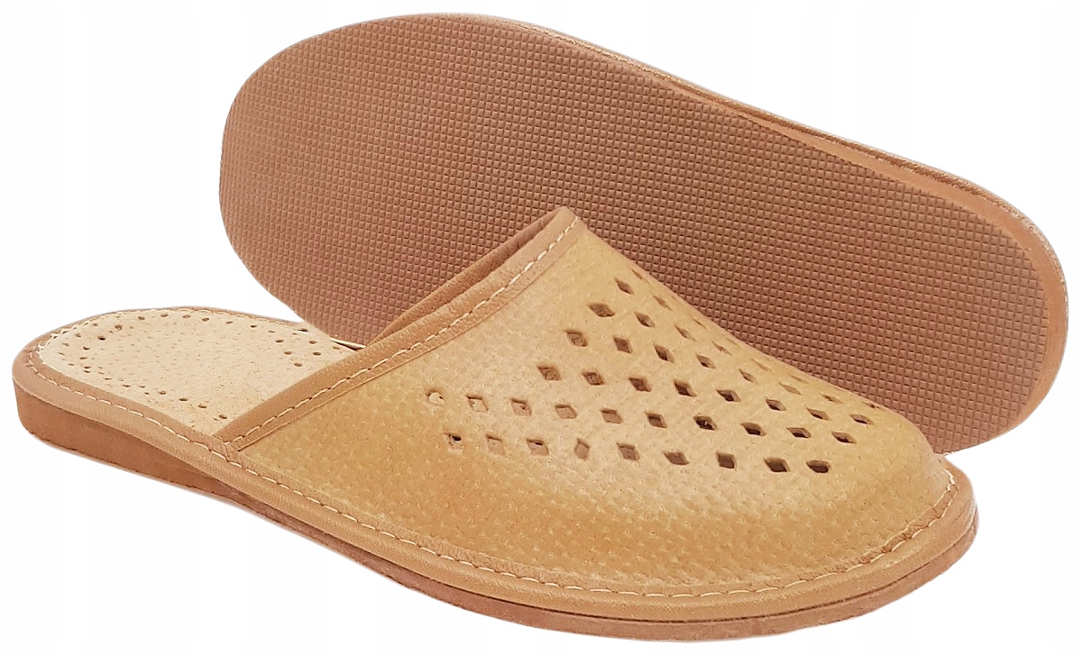 Kapcie Laczki 100% Skóra Pantofle Góralskie *46*