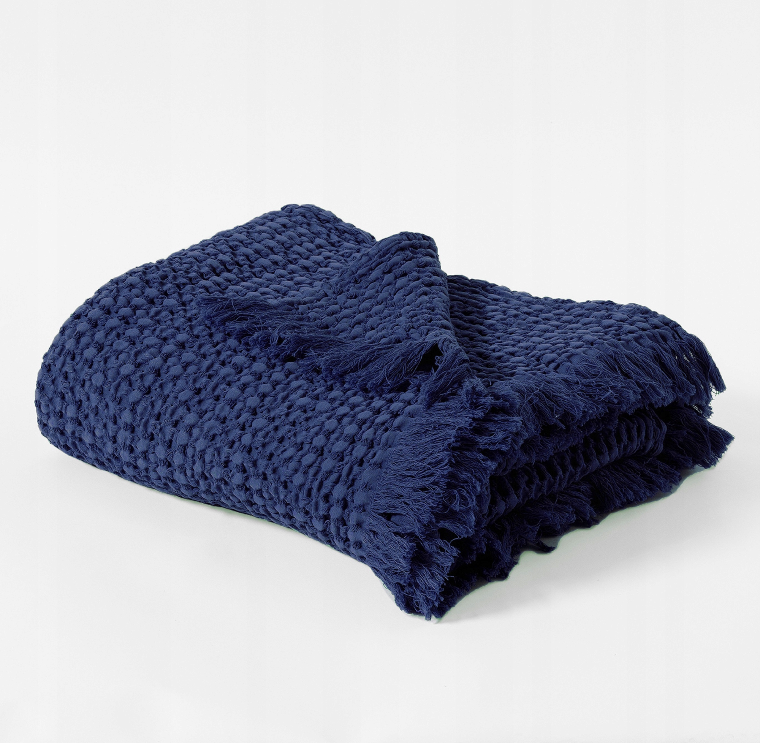 Bavlnená prikrývka s strapcami 125x200 VitalHome Granátová E31923