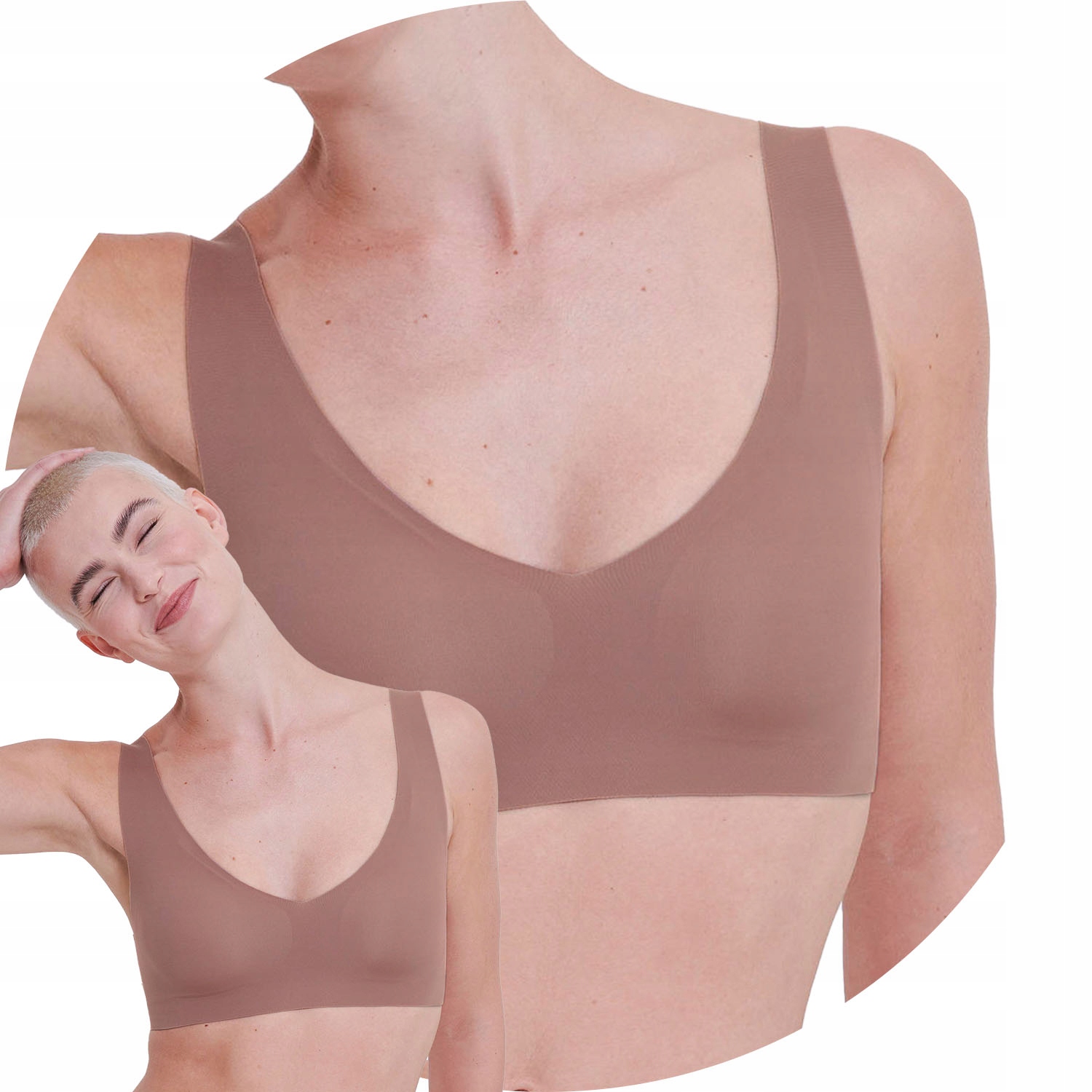 Sloggi 10217728 Zero Feel 2.0 kakaová S hnědá Podprsenka Braletka