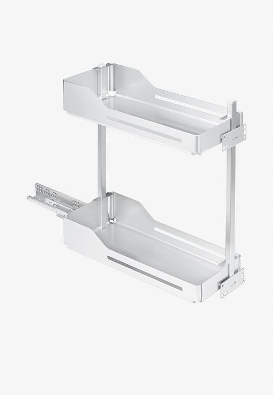 Nákladný Kôš Peka Snello 200 Pod Kuchynskú Dosku Pre Úzke Skrinky, Biely, 15 Kg
