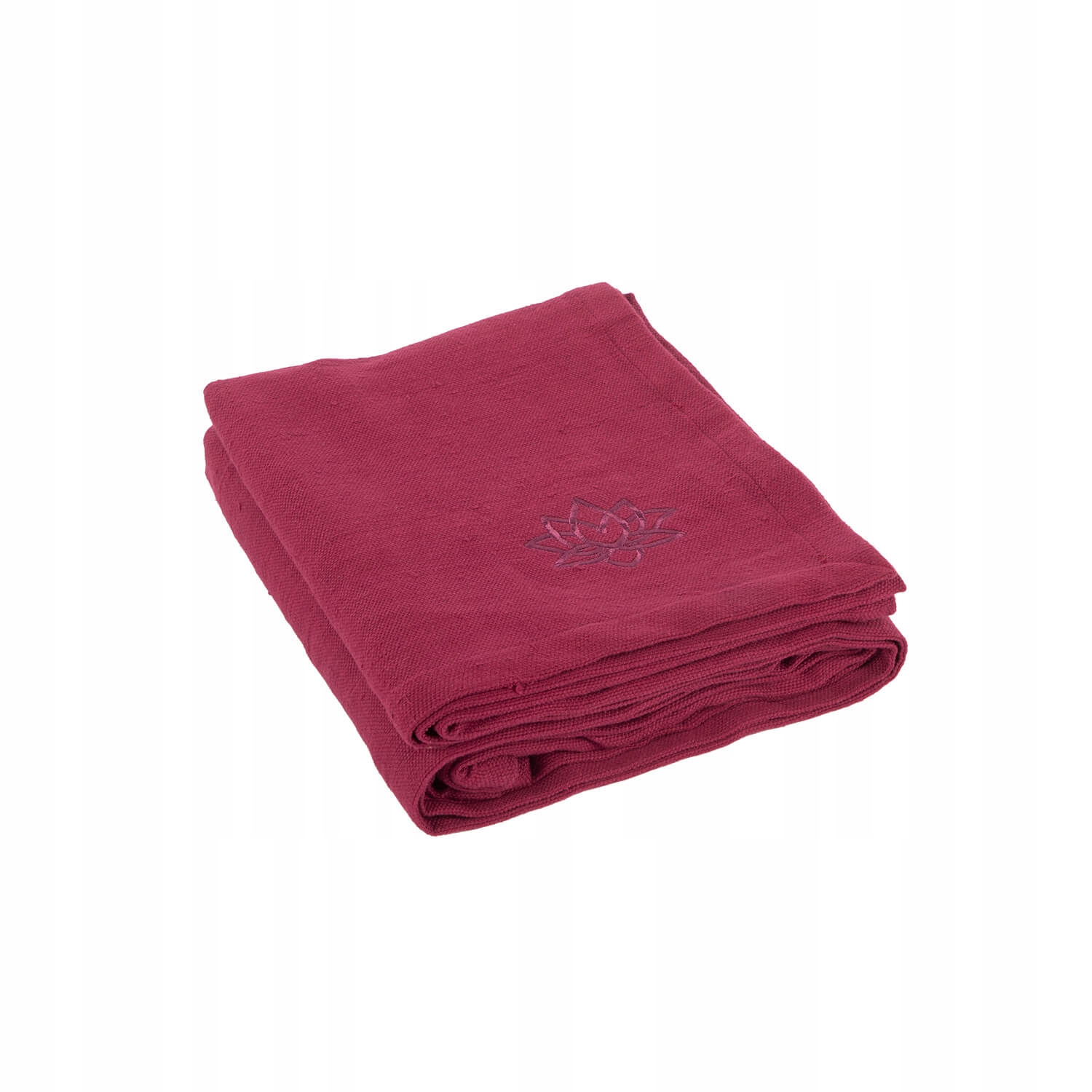 Bawełniany koc do jogi Bodhi Shavasana burgundowy