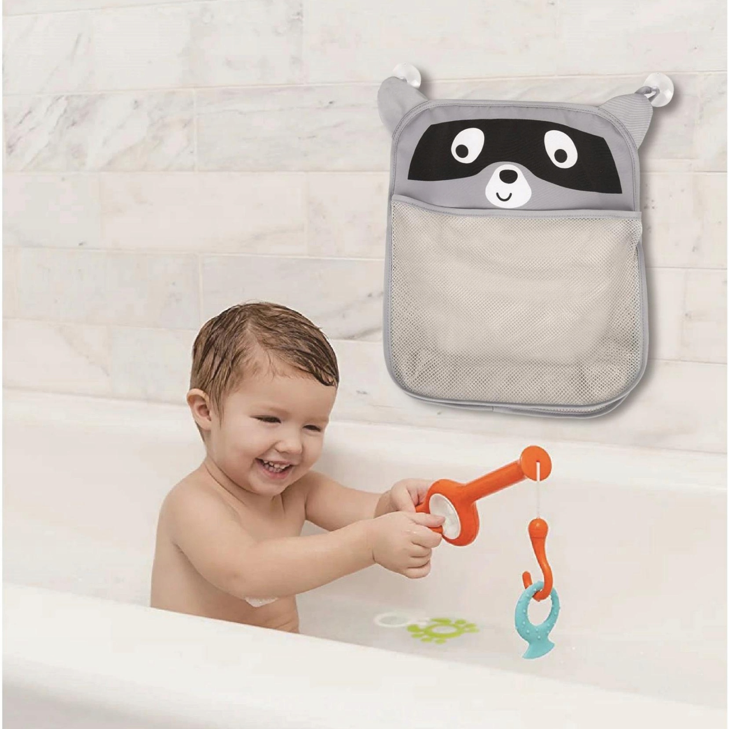 Pojemnik na zabawki kąpielowe do wanny wody kąpieli Miękki Szop FREEON Stan opakowania oryginalne