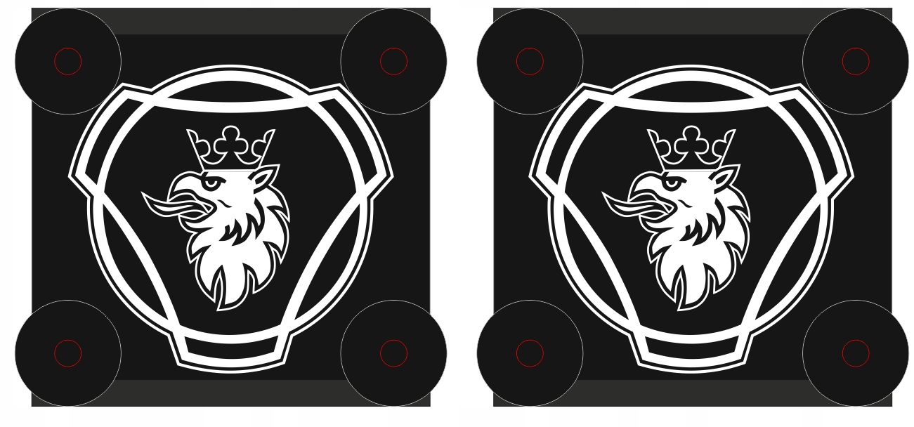 ЗНАКИ ЛОГОТИПУ SCANIA BUS TIR LED PREMIUM ПОДАРУНОК