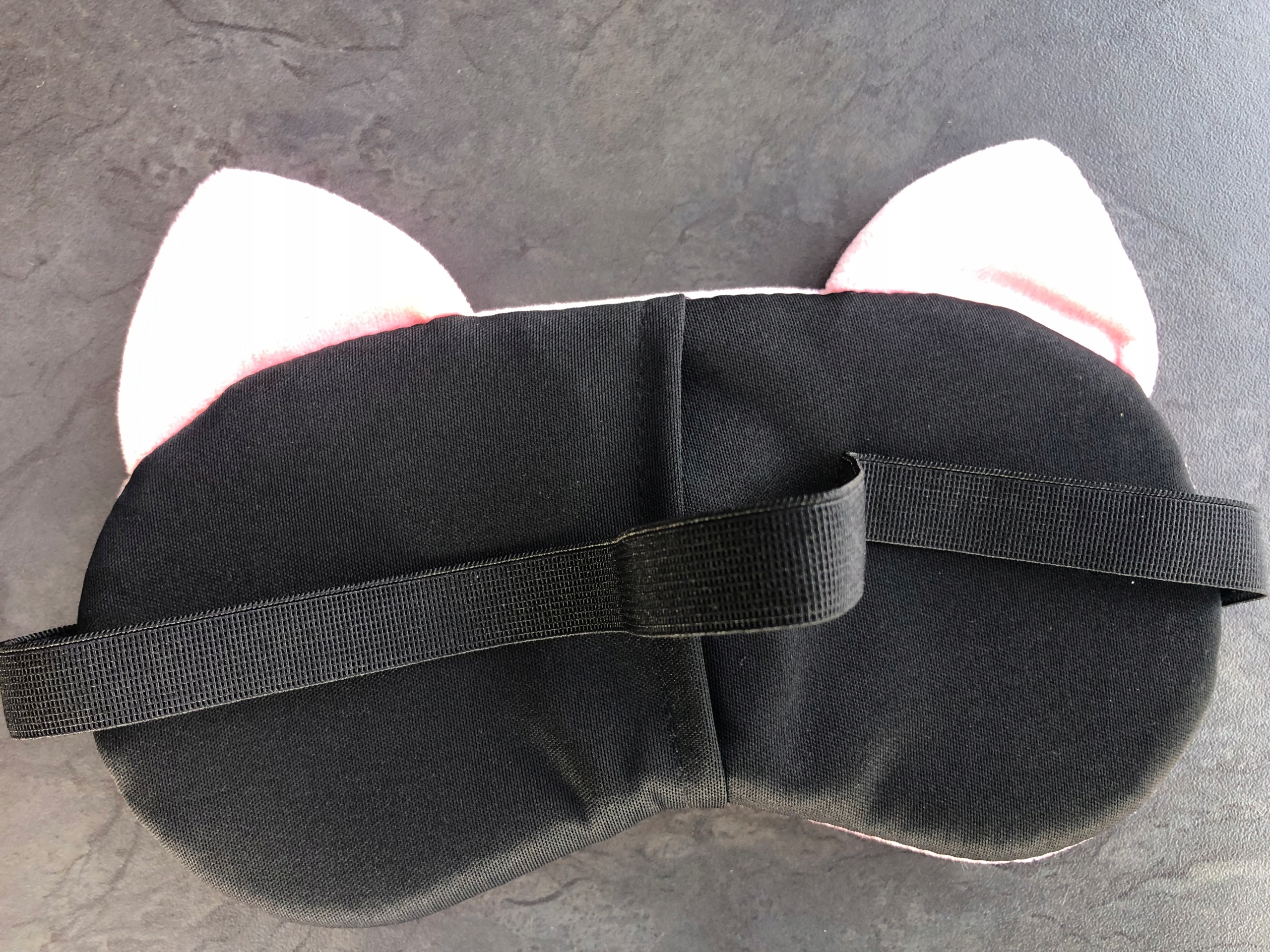 OPASKA NA OCZY MASKA DO SPANIA SNU RELAKSU KOT KOTEK RÓŻOWY OLDMAN pluszowa Materiał dominujący poliester