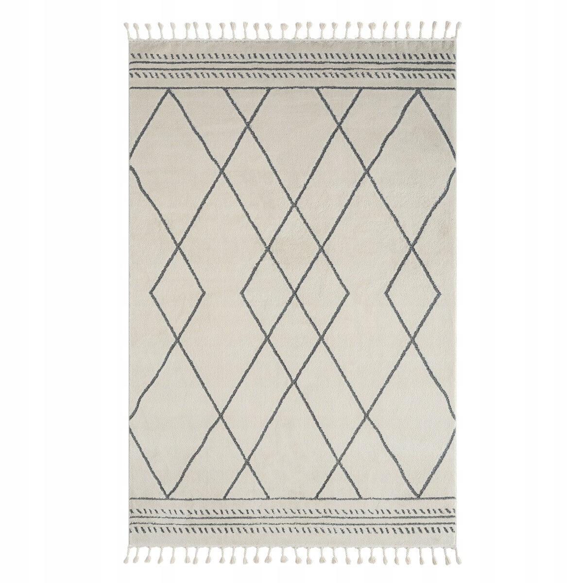 140x140 (průměr) kruh Kusový koberec Moroccan Desert weiß/grau kruh