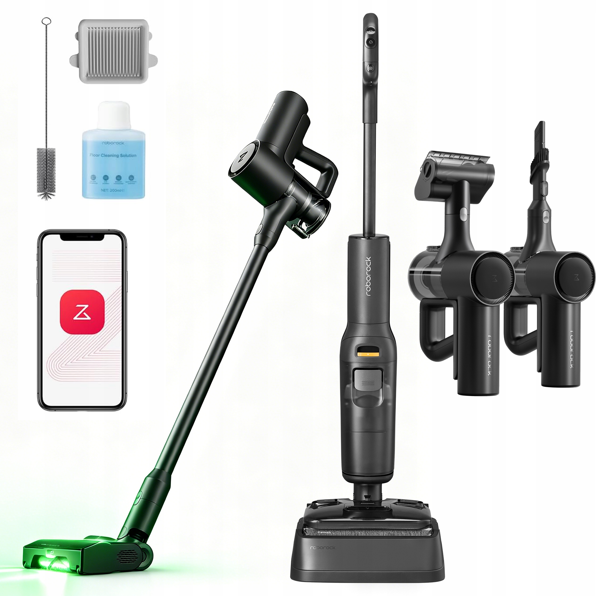 5w1 Bezprzewodowy Odkurzacz Pionowy Mopujący Roborock F25 Ace Combo 20000Pa