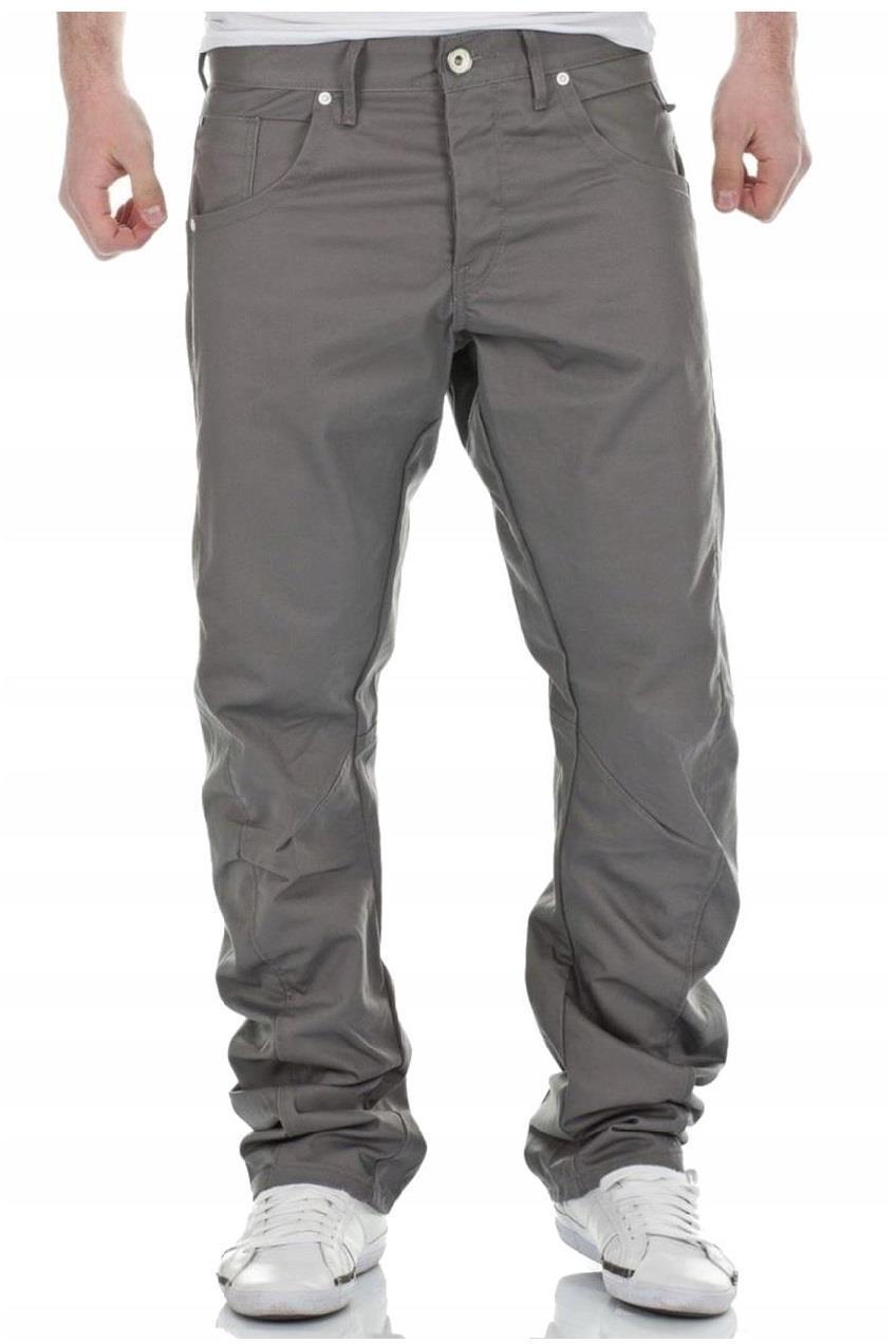 

Jack Jones Szare Grey Spodnie Luźne Męskie 33/34