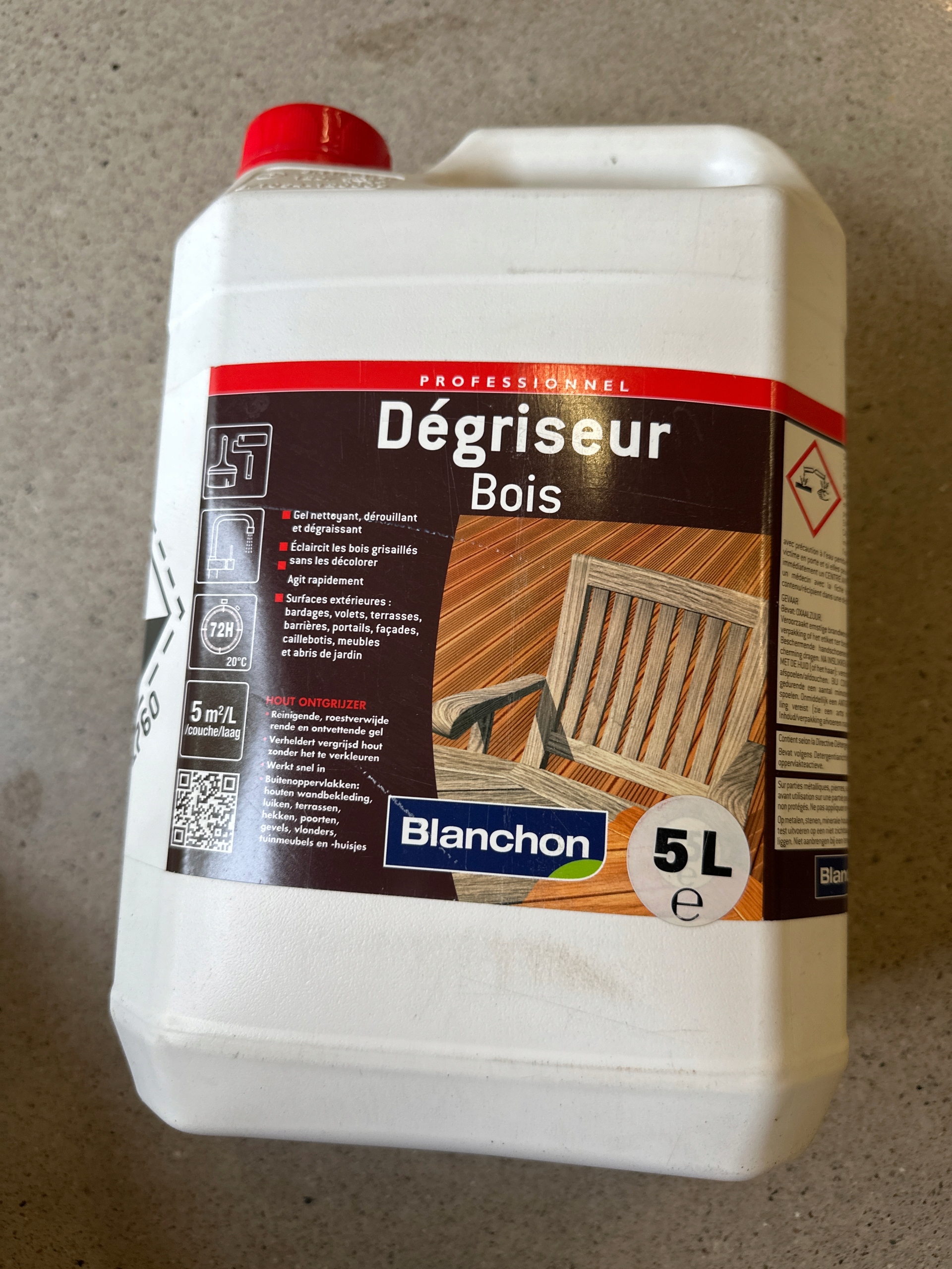 Degriseur bois 5l Blanchon odšeďovač dřeva